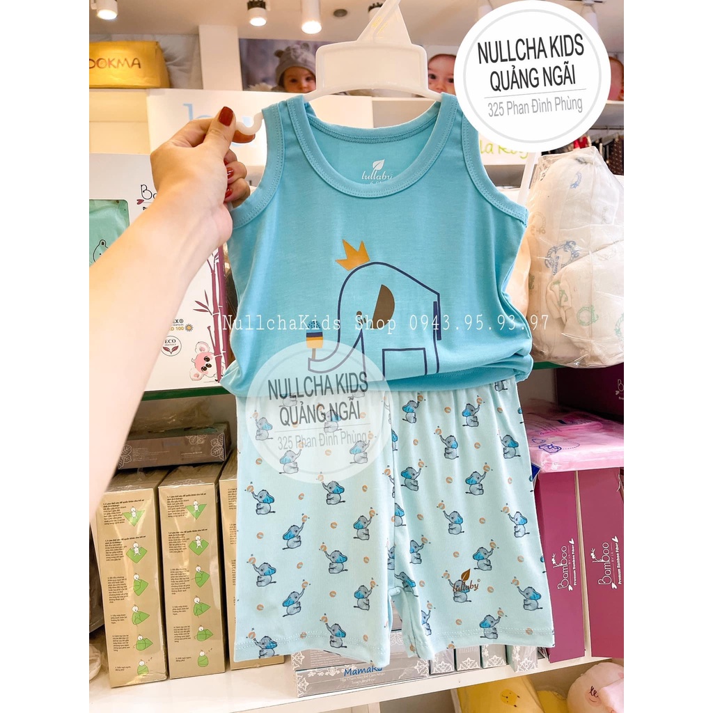 Bộ Sát Nách Lullaby Vải Quả Peptit Cotton Cao Cấp Bé Trai Bé Gái Mã LULSN