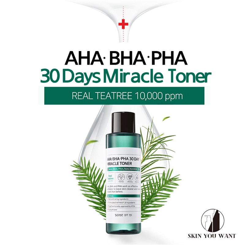 Nước Hoa Hồng Giảm Mụn Some By Mi AHA-BHA-PHA 30 Days Miracle Toner 150ml