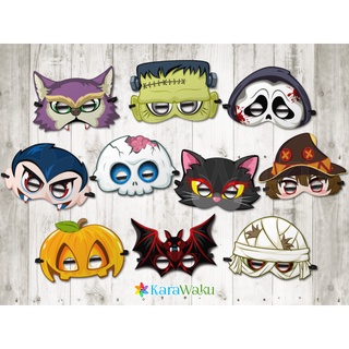 Mặt nạ hóa trang halloween - mặt nạ kinh dị - ma - đầu lâu - frankenstein - kem - drakula - xác ướp