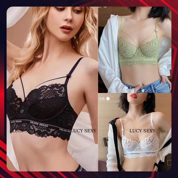 BỘ ĐỒ LÓT ⚡ freeship ⚡ set nội y ren nơ dây chéo không đệm .mặc thoải mát ,thoáng mát cho hè nóng nưc.