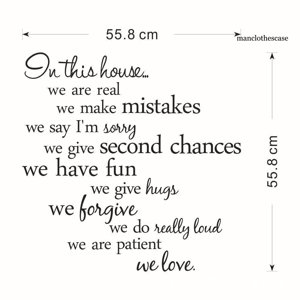 Miếng Dán Tường Trang Trí In Chữ In This House