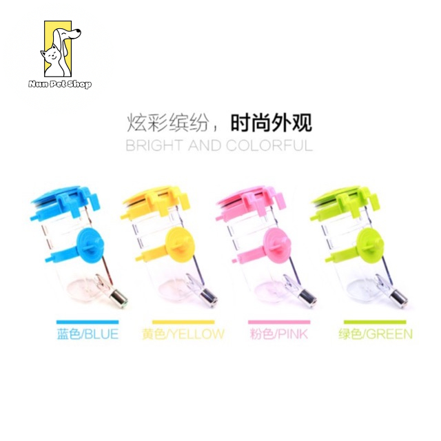 Bình nước cho chó mèo dạng bình bi treo chuồng