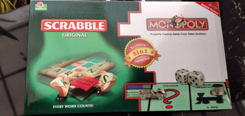 (hàng Mới Về) Phấn Má Hồng Monopoly Scrabble 2 Trong 1