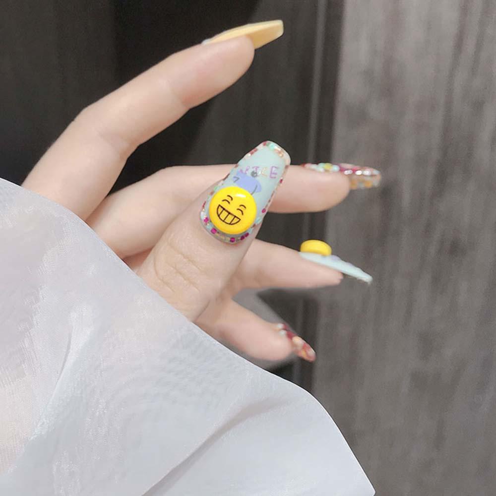 Phụ Kiện Trang Trí Móng Tay Hình Bán Nguyệt Dễ Thương DIY