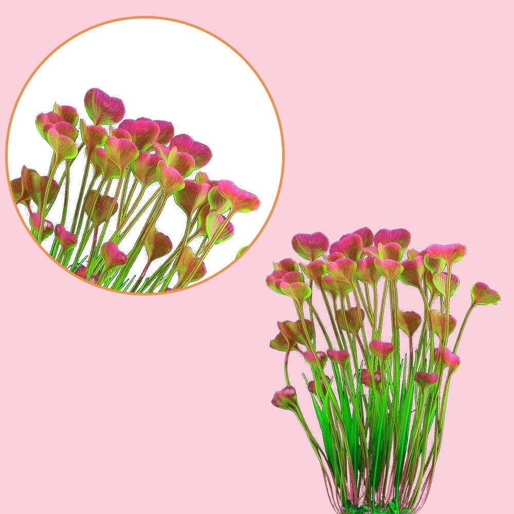 Cỏ Nhân Tạo Hình Trái Tim Trang Trí Bể Cá|Đáy Trang Trí Bể Cá Chất Lượng Cao