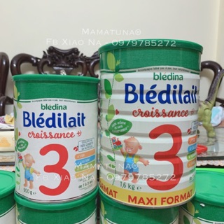 Sữa bột Bledina số 3 900g xách tay mẫu mới đủ bill
