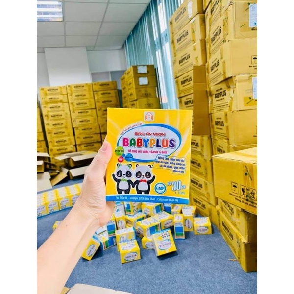 Siro Ăn Ngon BabyPlus tăng cân tự nhiên, cải thiện táo bón