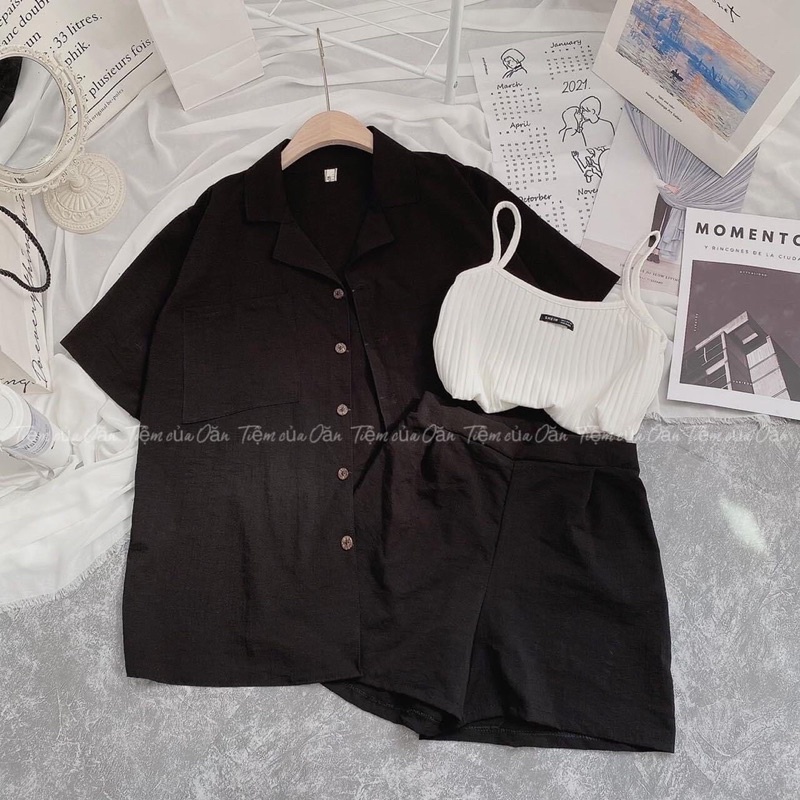 Set đồ 2 món gồm áo blazer & quần đùi | BigBuy360 - bigbuy360.vn