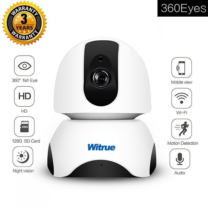 Camera IP Wifi 360Eyes 2.0Mp định vị hình ảnh 3D - Hàng Chính Hãng