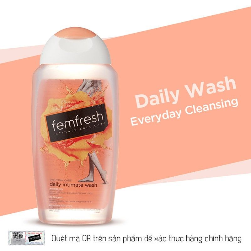 Dung dịch vệ sinh phụ nữ cao cấp Femfresh Intimate Skin Care 250ml của Anh Quốc - Tiêu chuẩn châu Âu