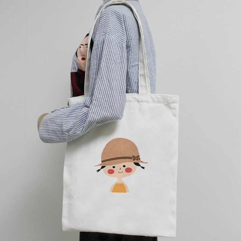 Túi tote in bé gái cute TT05 chất liệu vải kaki hàn kích thước 30*36 cm -Teenstore.365