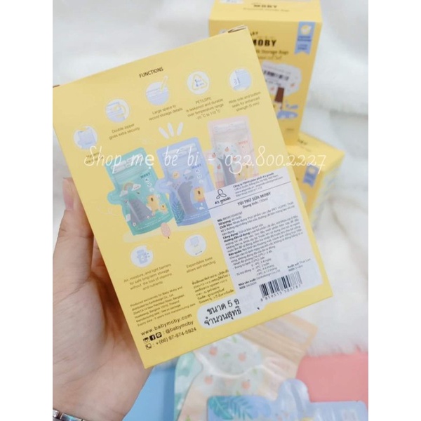 Túi trữ sữa moby thái lan dung tích 250ml