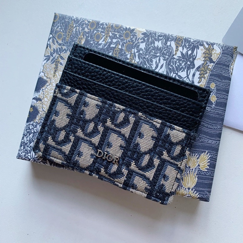 Ví mỏng đựng thẻ nữ thương hiệu thời trang cao cấp Dior CD thiết kế nhỏ gọn dễ mang theo