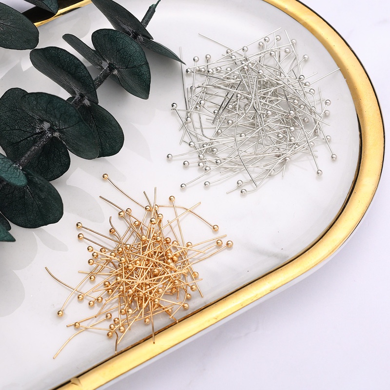 Set 100 Kim Đồng Màu Vàng/Bạc 20/30mm Dùng Làm Đồ Trang Sức DIY