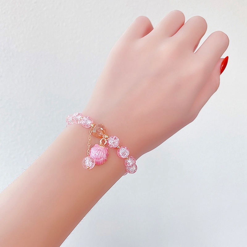 Ygt Vòng Tay Gel Gel Đính Hạt Pha Lê Hình Hoa Cúc Nhỏ Ngọt Ngào Đơn Giản Thời Trang Hàn Quốc Dành Cho Nữ