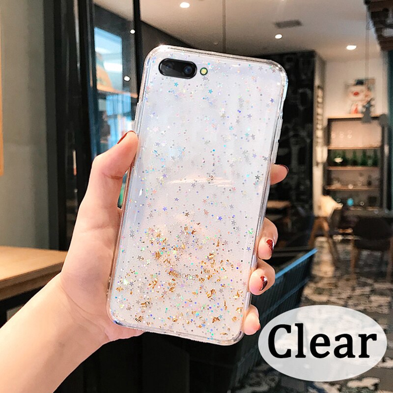 Ốp lưng mềm đính kim tuyến cho OPPO Reno 5 A3S A5S A5 A7 A37 A59 A57 A83 A39 A79 F5 F9 | BigBuy360 - bigbuy360.vn