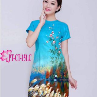 Vải áo dài cách tân duyên dáng