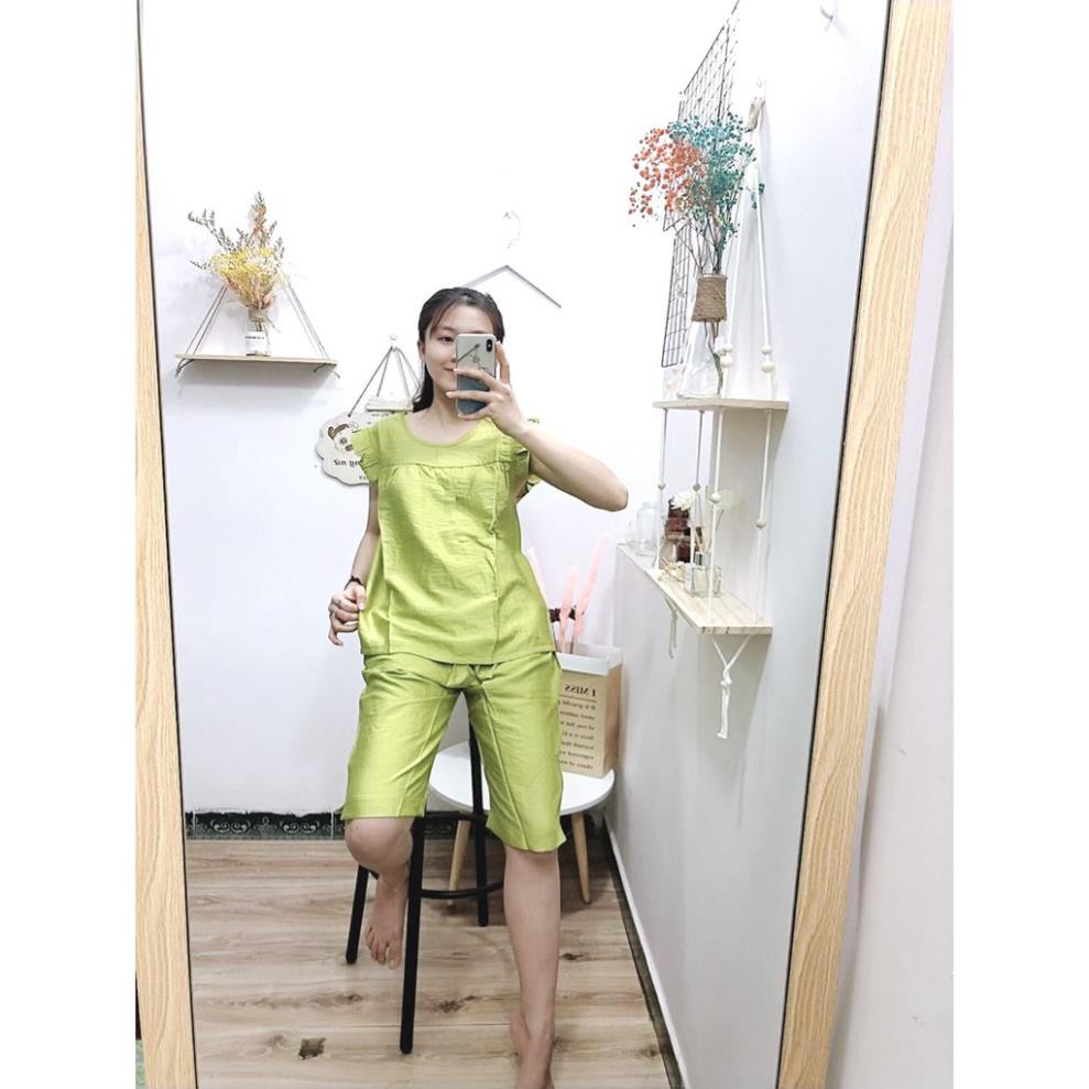Đồ bộ lửng vải xô thái thời trang