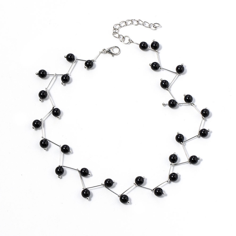 Vòng cổ Ngắn Phối Hạt Ngọc Trai Đơn Giản Thời Trang Cho Nữ