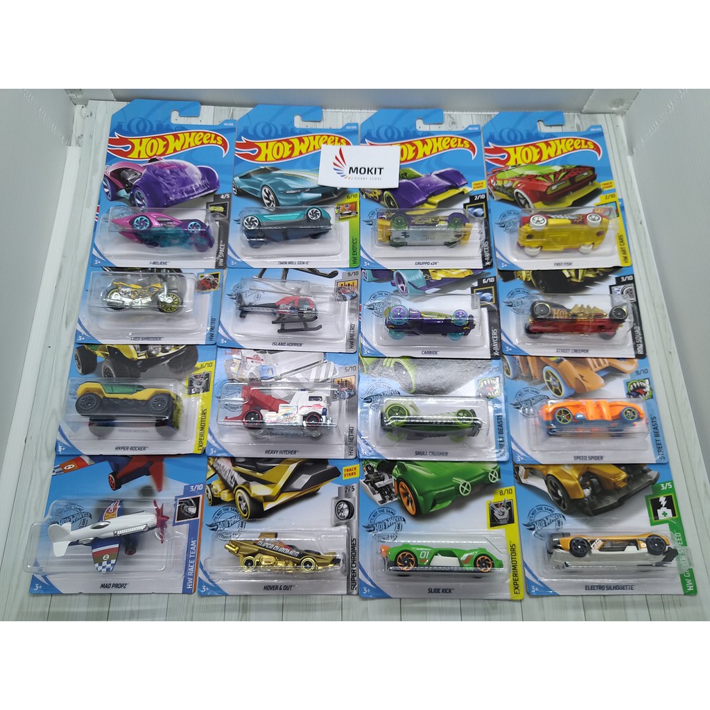 HOT WHEELS Bộ 10 Bánh Xe Đồ Chơi Hotwheels