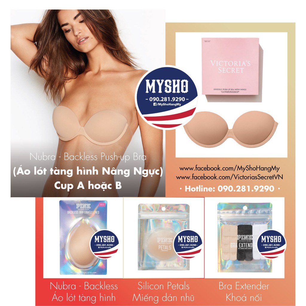 Nubra, Backless Bra - Áo lót không dây có nâng ngực - Victoria's Secret Mỹ