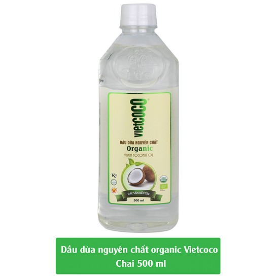 Dầu dừa nguyên chất chai PET 500ml