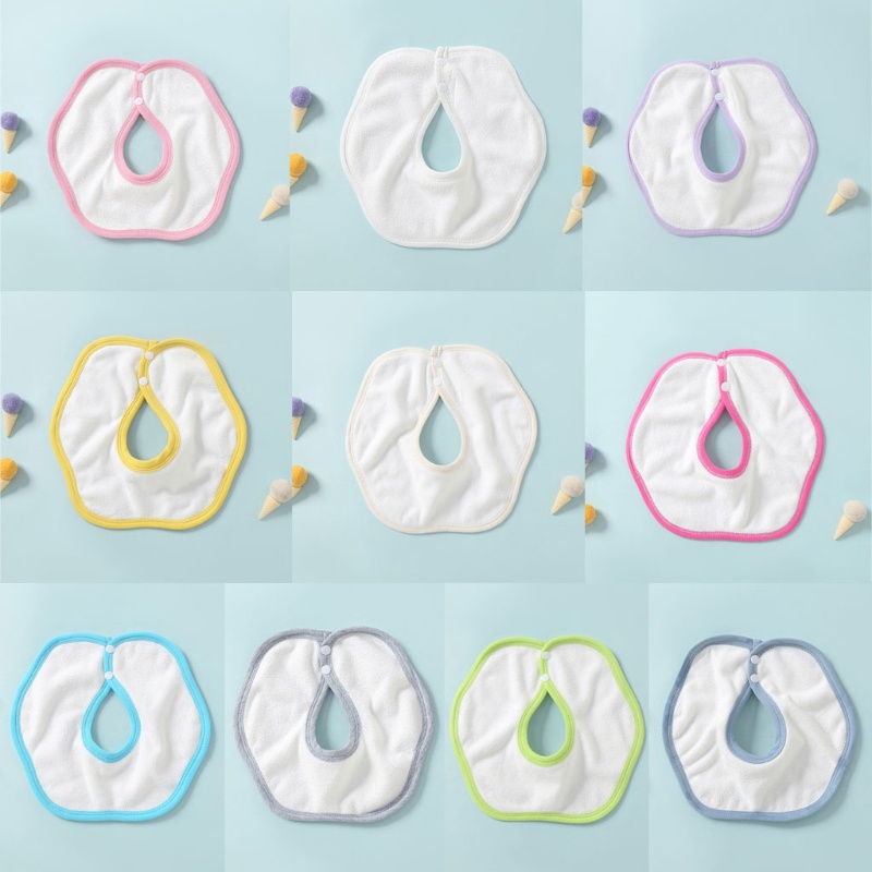 Yếm Ăn Cotton Mềm Mại Thấm Hút Tốt Xoay 360 Độ Dành Cho Các Bé