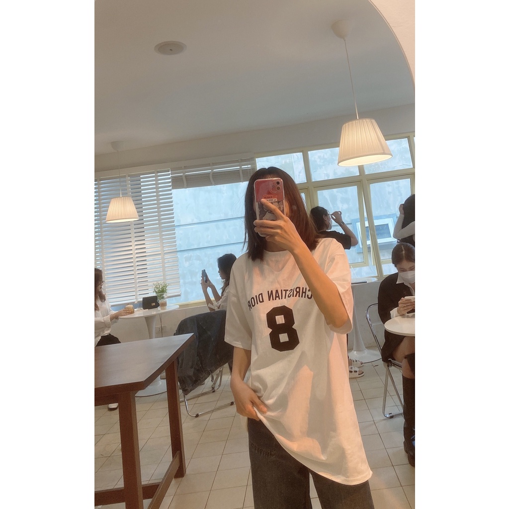 Áo Phông Unisex Hình Số 8 - Áo Thun Form Rộng chất vải Cotton Thoáng Mát, Mềm Mịn, Thấm Hút Mồ Hôi - Seolafashion