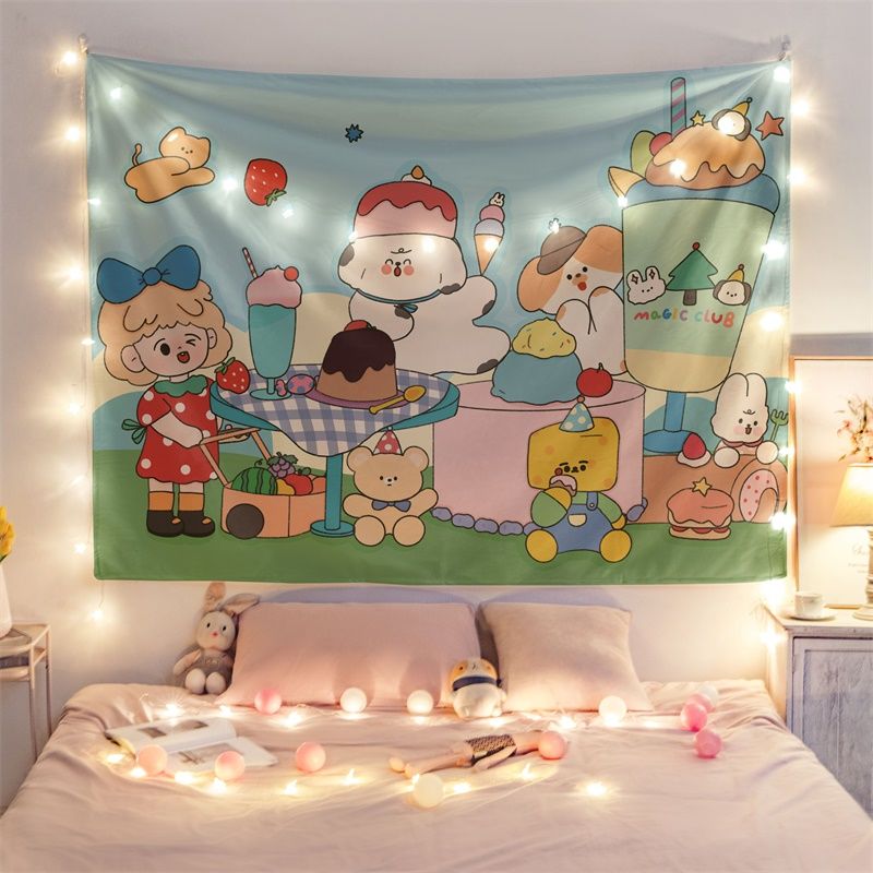 Thảm Treo Tường Tranh vải treo tường decor vintage trang trí phòng ngủ