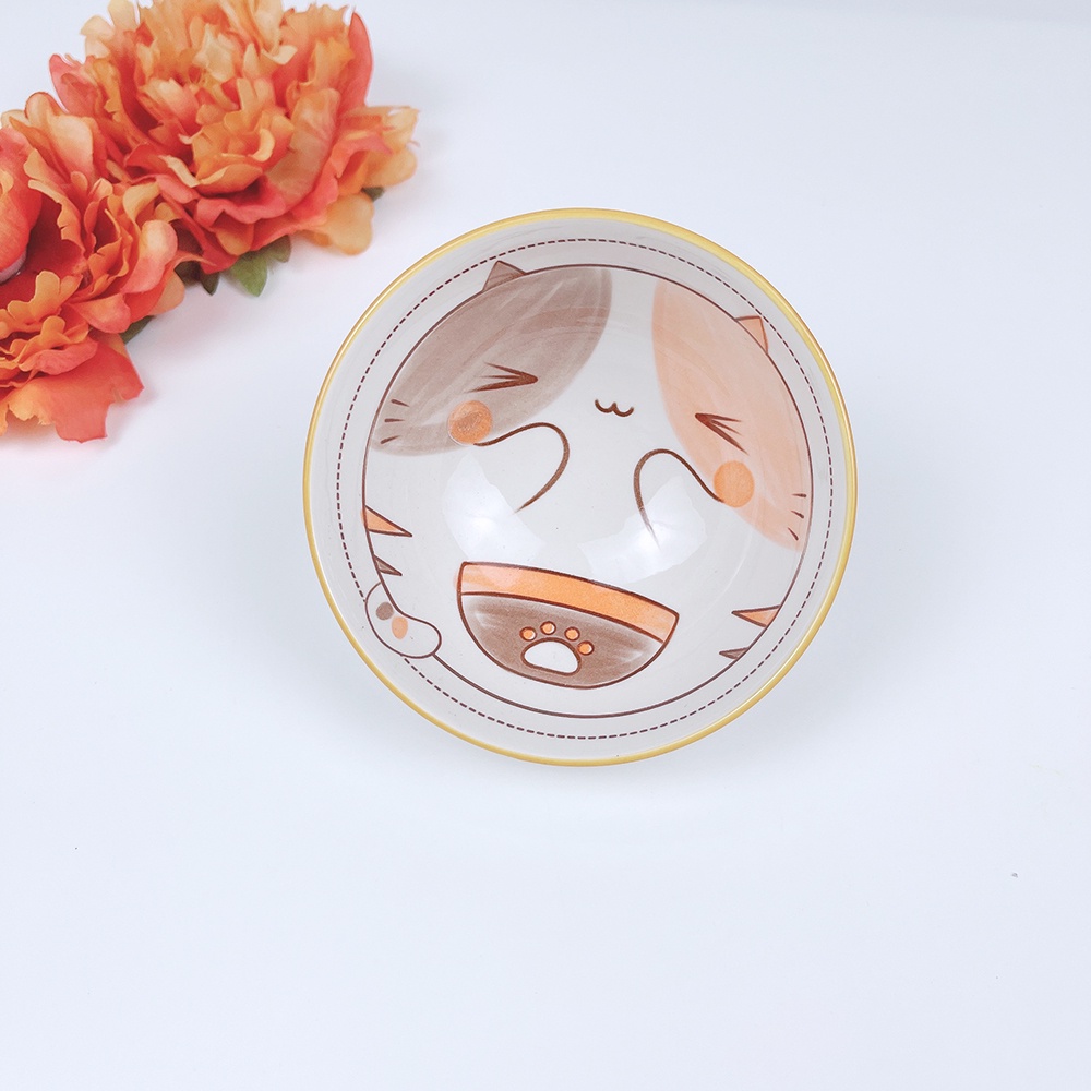 Bát sứ ăn dặm cho bé bát ăn cơm hình thú dễ thương dung tích 200ml,đồ dùng ăn dặm kiểu nhật cho bé Shomegold1