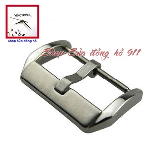 Khóa đúc cao cấp dành cho dây da đồng hồ. Màu Trắng Bạc - SIlver