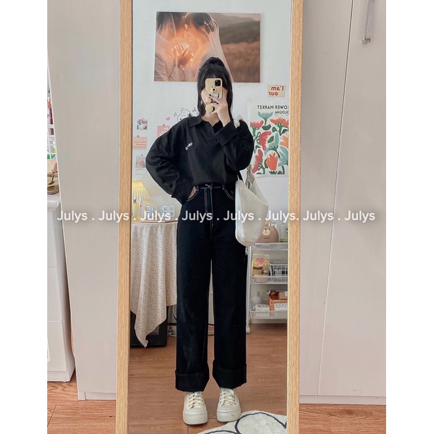 ÁO POLO thun thêu tay dài CHL (ảnh JULYS chụp kèm video cận chất) | BigBuy360 - bigbuy360.vn