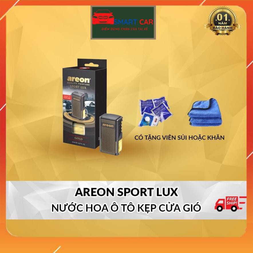 Nước Hoa Chính Hãng AREON Sport Lux Kẹp Cửa Gió Điều Hòa Xe Ôtô Cao Cấp