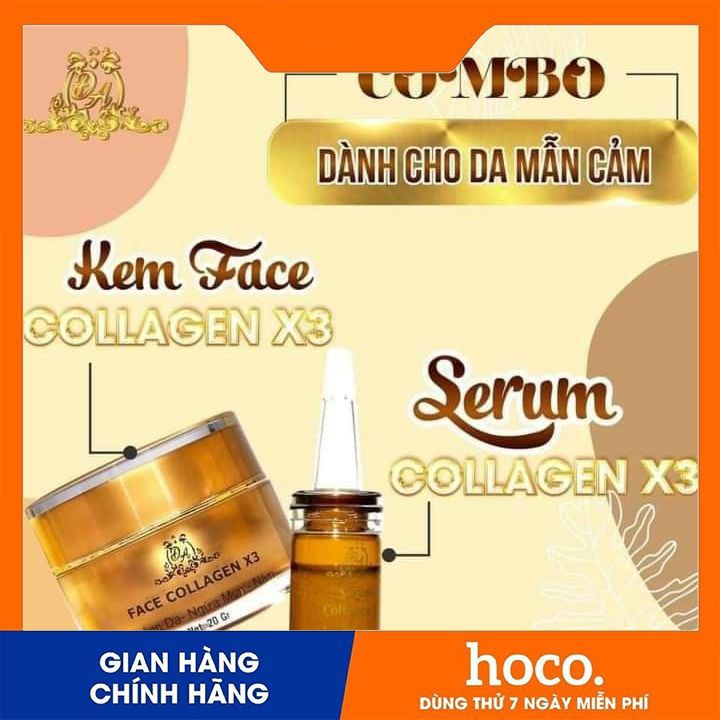 Combo kem Face Collagen X3(100% chính hãng)