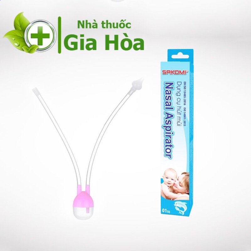 Dụng cụ hút mũi dạng đầu dây hút Sakomi Nasal Aspirator làm sạch, thông thoáng mũi, dễ thở, an toàn cho bé