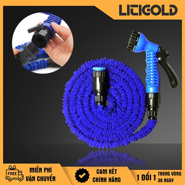 Bộ Vòi Xịt Rửa Tưới Cây Co Giãn 15M