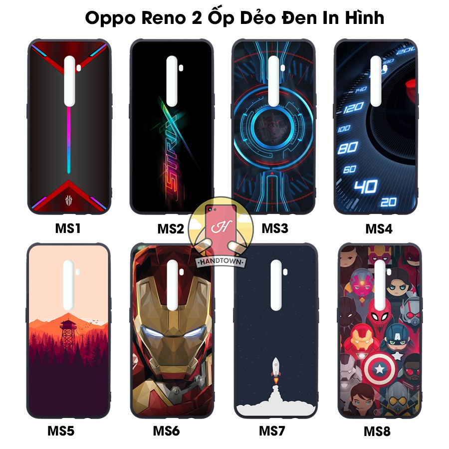Ốp lưng Oppo Reno 2 dẻo đen in hình cao cấp