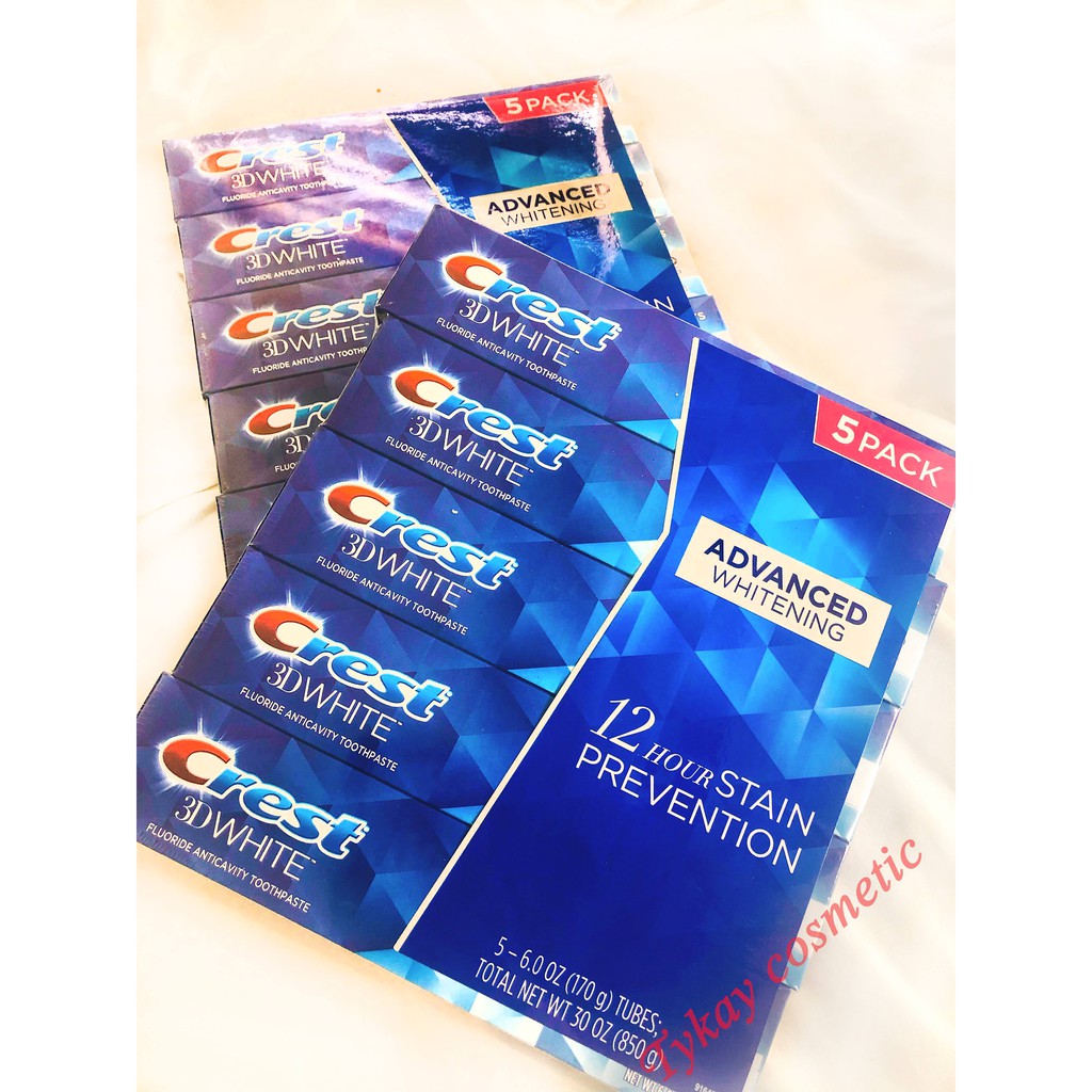 Kem Đánh Răng CREST 3D WHITE ADVANCED WHITENING