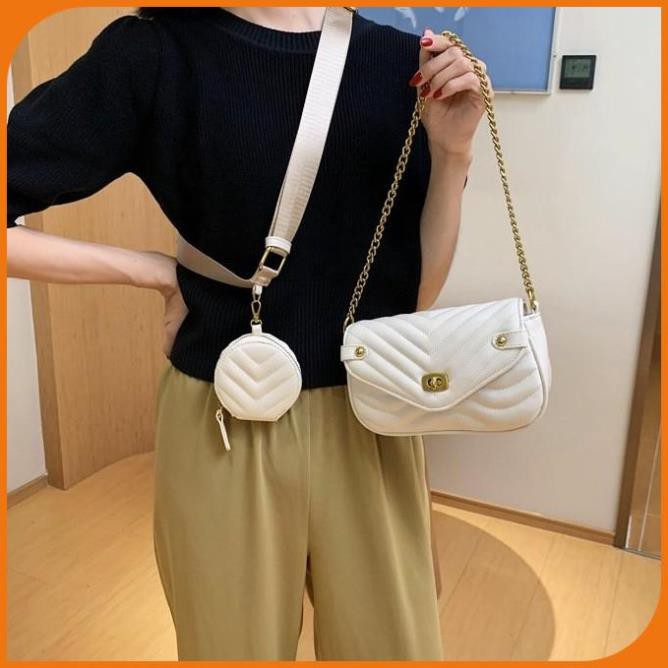 Túi xách nữ đeo chéo da mềm dễ thương, túi kẹp nách giá rẻ - LAHEE 104.16 | BigBuy360 - bigbuy360.vn