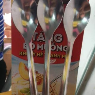 Combo 10 thìa Inox cán dài ( thìa lipton)