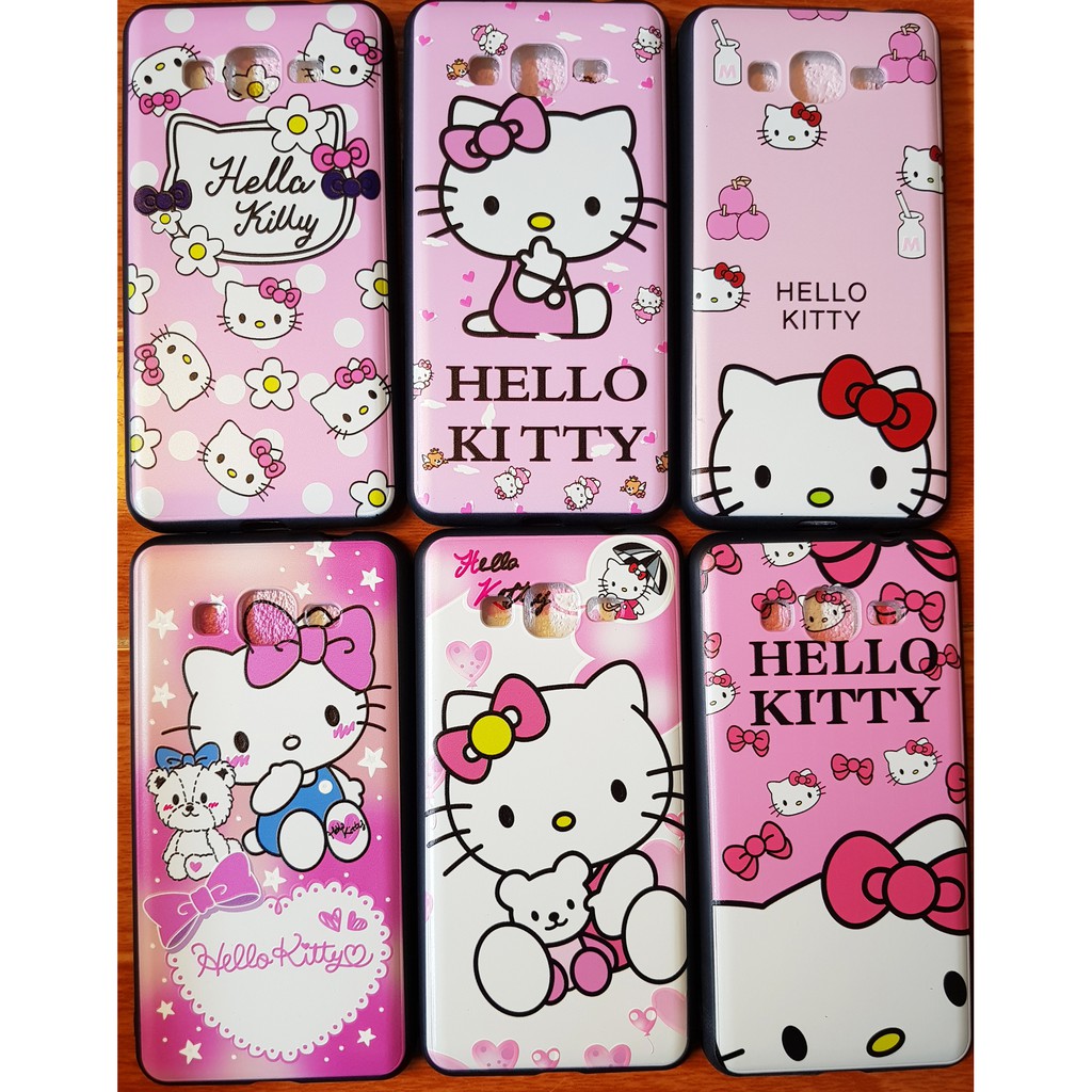 Ốp Lưng Samsung J2 Prime Viền Dẻo Hình Hello Kitty 4D Cao Cấp
