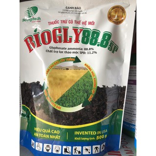 Thuốc Diệt Cỏ Sinh học BIOGLY 888sp[ HIỆU QUẢ CAO] - Chất trợ lực Thảo mộc 500g phun 250 lít nước