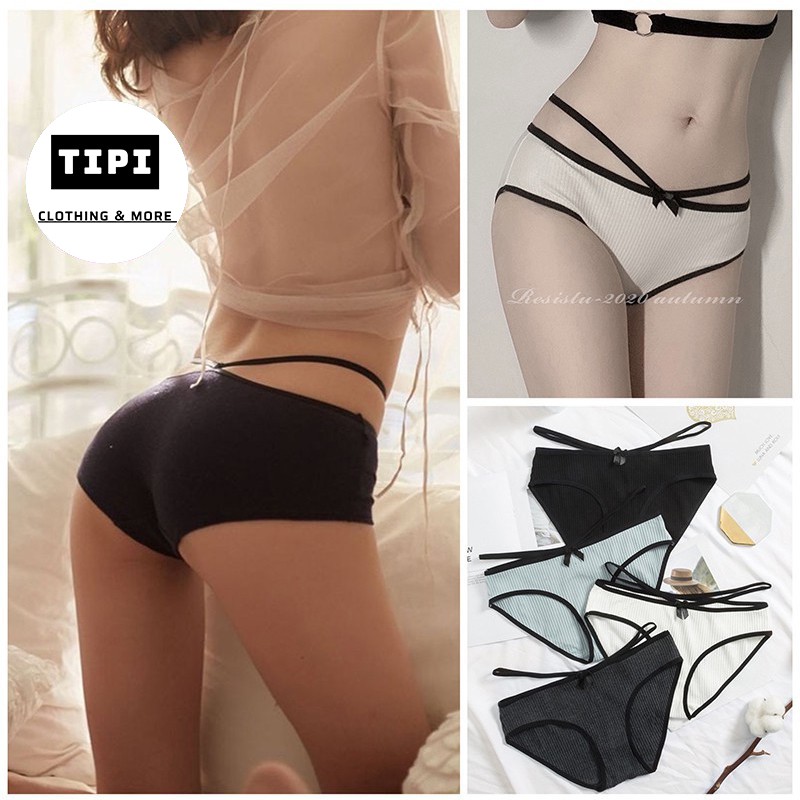 [Thanh lý - Dọn kho] Quần lót cao cấp gân tăm hình cánh bướm D1-11