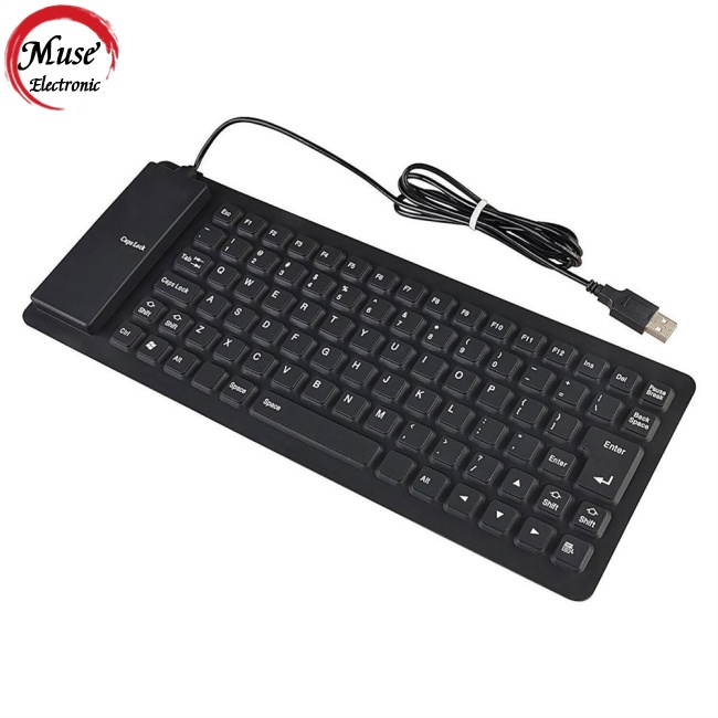 Cuộn 85 Nút Bàn Phím Silicon Mềm Linh Hoạt Chống Nước Chống Bụi Cho Pc Laptop Notebook
