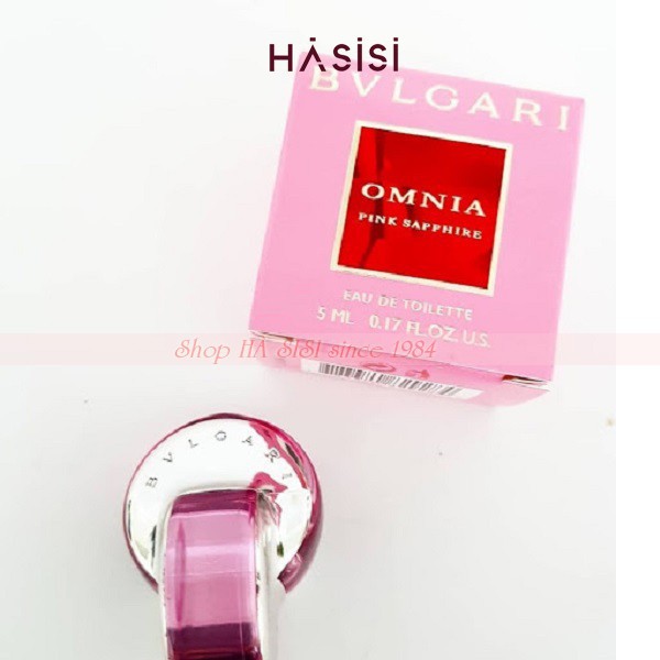 Nước hoa mini nữ BVLGARI - Omnia Pink Sapphire EDT 5ml