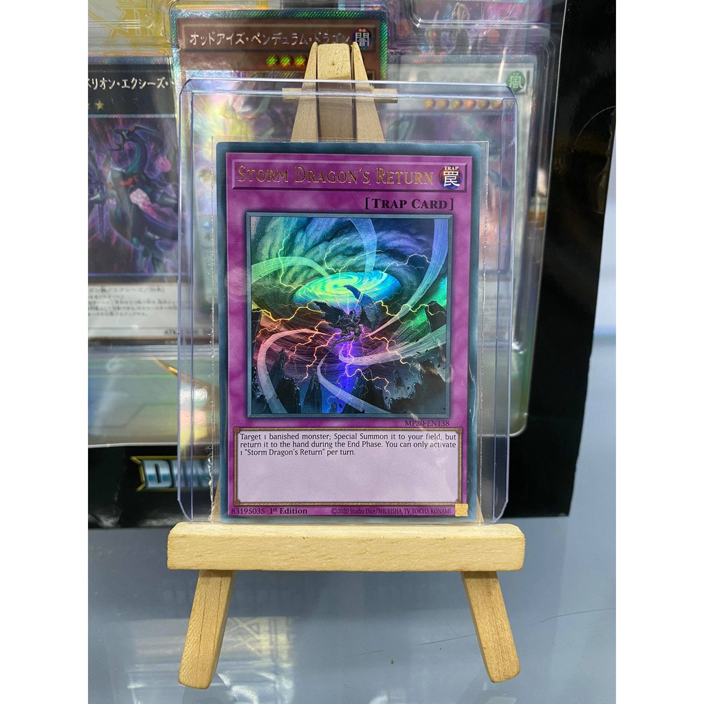 [ Dưa Hấu Yugioh] Lá bài thẻ bài Storm Dragon's Return – Ultra Rare - Tặng bọc bài nhựa bảo quản