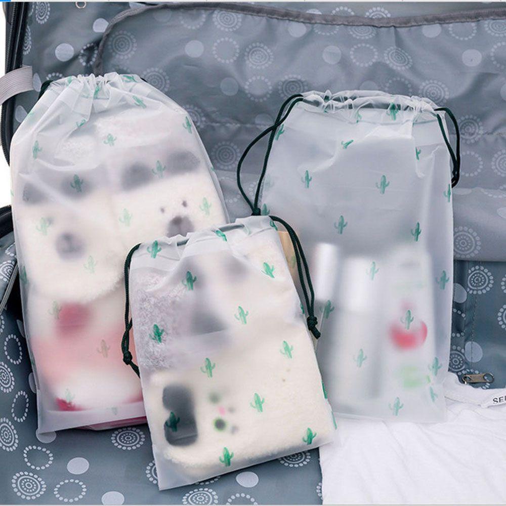 Set 3 Túi Dây Rút Đựng Giày Trong Suốt Tiện Dụng