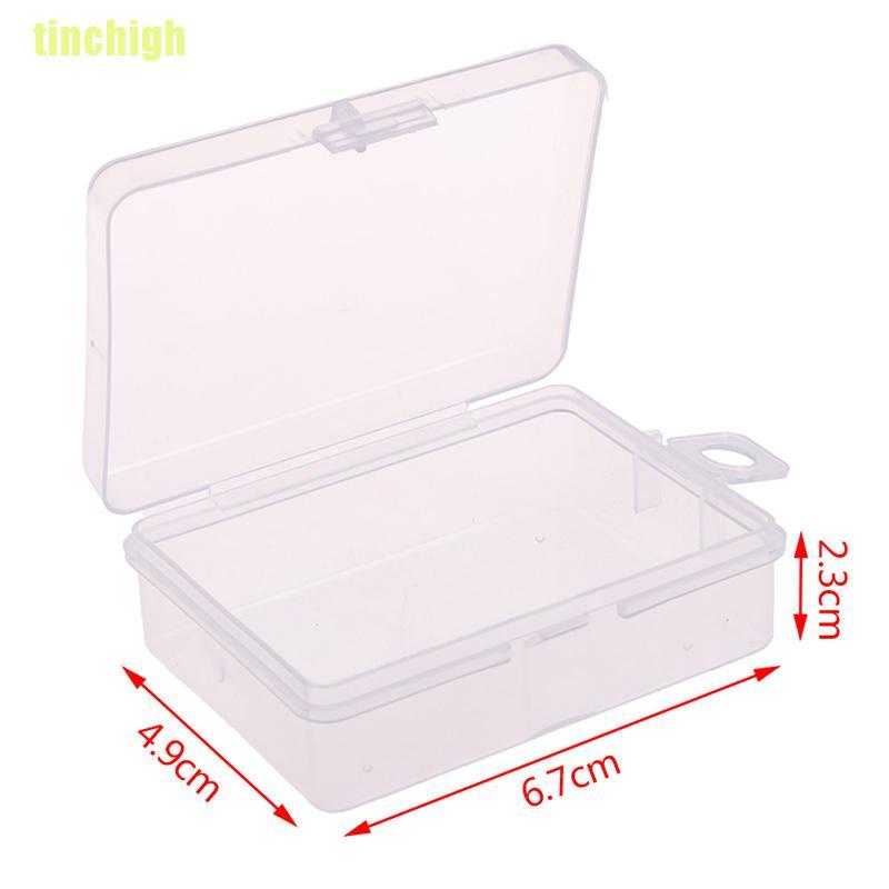 Bộ 10 Hộp Nhựa Trong Suốt Hình Chữ Nhật Đựng Đồ Tiện Dụng