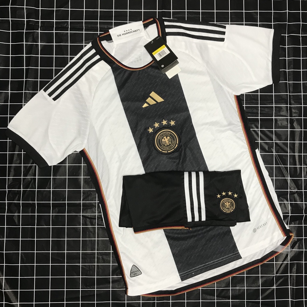 ÁO BÓNG ĐÁ/QUẦN ÁO BÓNG ĐÁ ĐỘI TUYỂN ĐỨC-VẢI GAI THÁI CAO CẤP