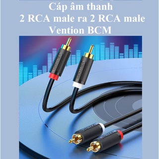 Dây âm thanh bông sen 4 đầu 2 rca male ra 2 rca male vention bcm hoco upa29